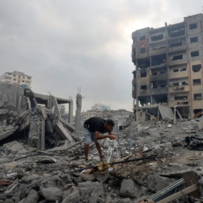 Total destruction in some Gaza neighbourhoods