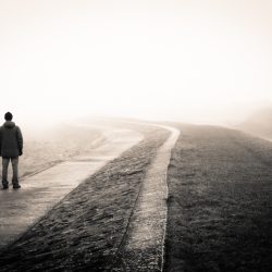 person-walking-on- road -